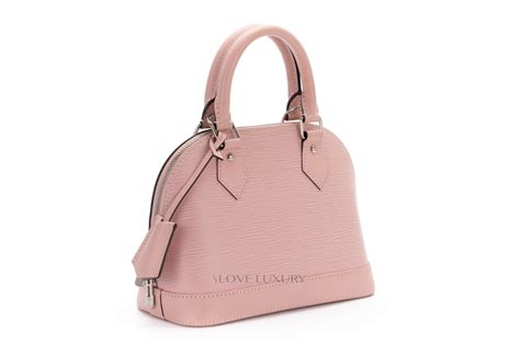 louis vuitton epi alma bb rose ballerine|louis vuitton epi handbags.